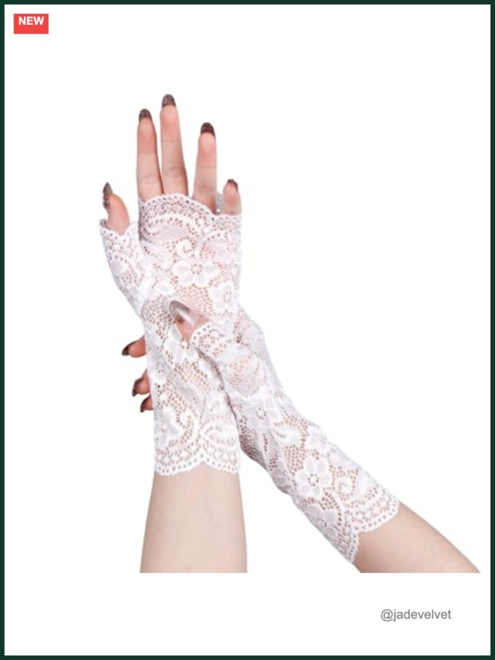 Fingerless Lace Gloves Womens Bridal Wrist Glove Opera Evening Tea Party